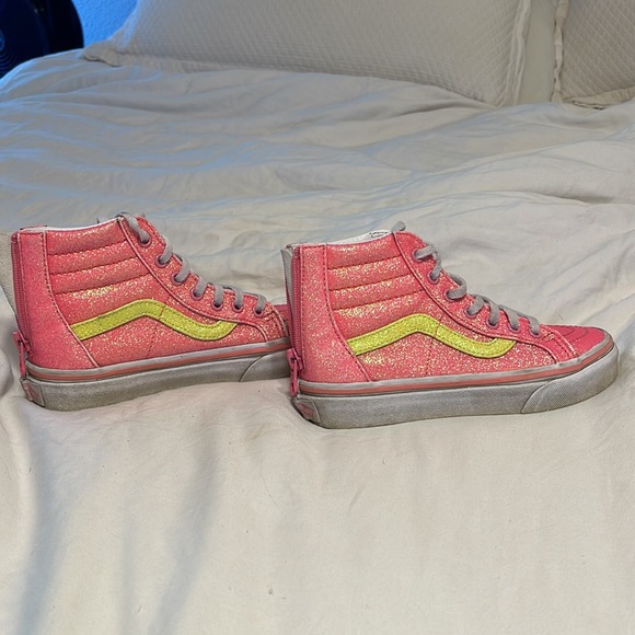 Kids sparkle hi-top vans size 13 - Picture 3 of 6